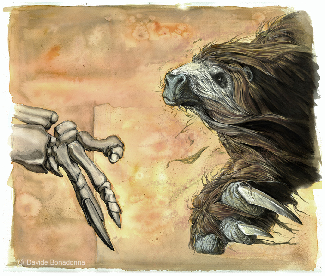 EREMOTHERIUM Tempera and digital 2008 Scientific supervisor