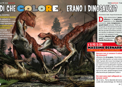 DI CHE COLORE ERANO I DINOSAURI?, Topolino 3107